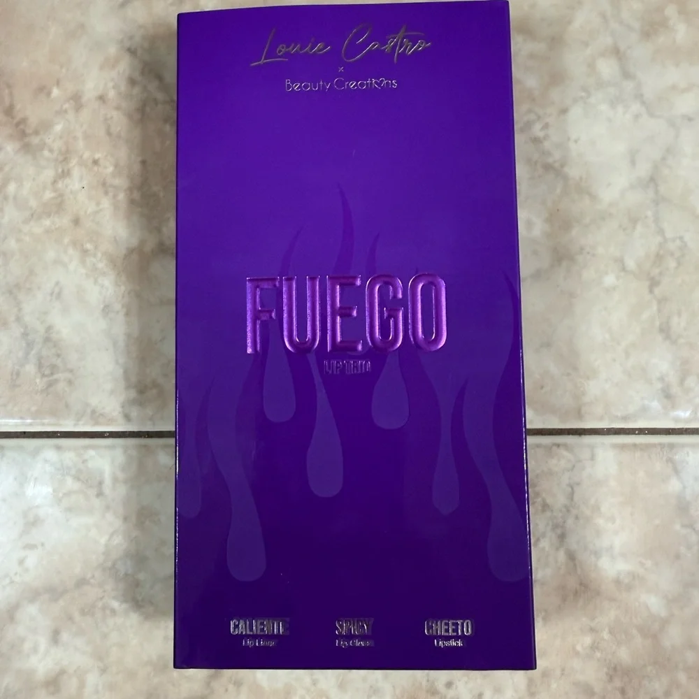 Beauty Creations x Louie Castro “Fuego” Lip Kit in Bold Purple - Picture 1 of 5